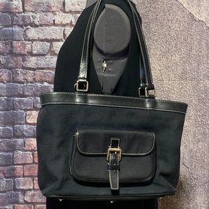Dooney & Bourne LG BLK Monogram Handbag